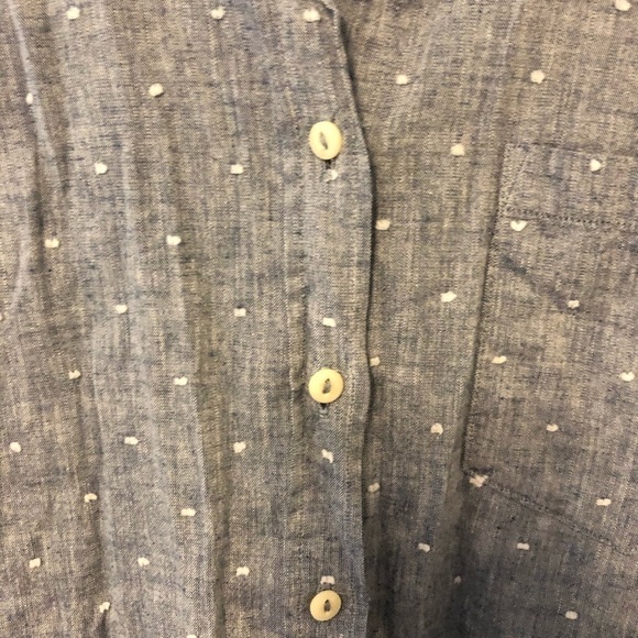 Fossil chambray button down size xs - Picture 4 of 8